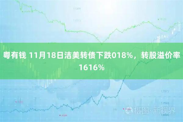 粤有钱 11月18日洁美转债下跌018%，转股溢价率1616%